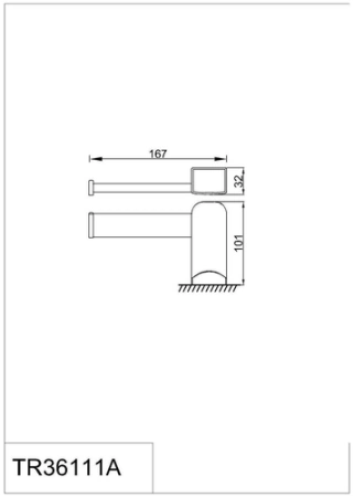 Бумагодержатель RUSH Thira TR36111A